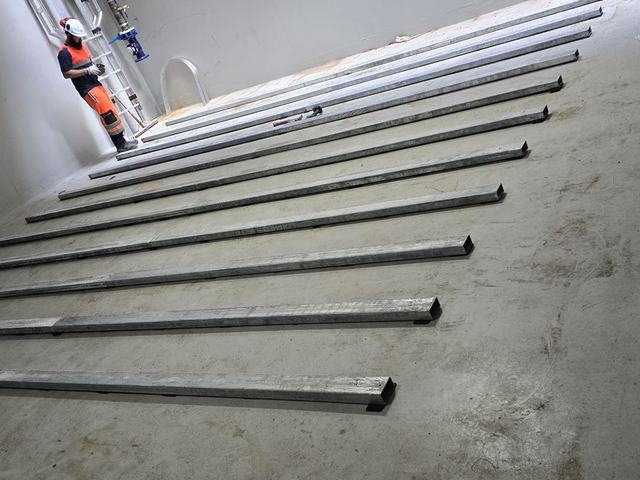 Bearers set out indoors