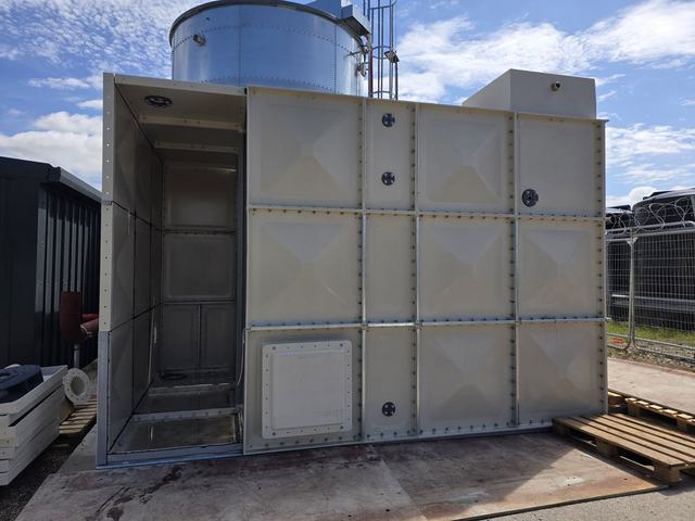 Tank part-built, end open